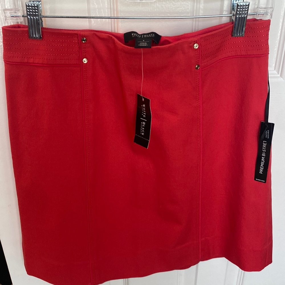 NWT White House Black Market Red Skirt